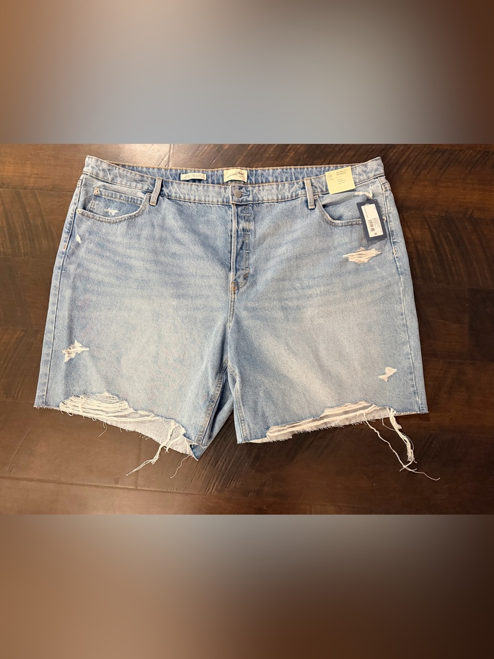 Universal Thread Light Wash Distressed Denim Shorts